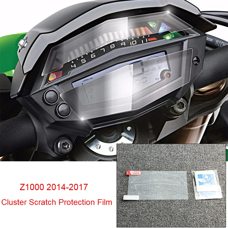 JFG RACING Kawasaki Z1000 2014 2017 Dashboard Veloc/ímetro Cluster Scratch Protector Film Speedo Guards Dashboard Cover