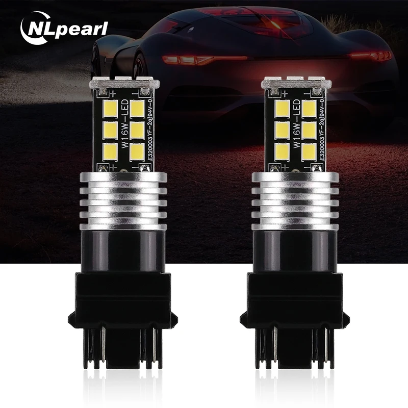 

NLpearl 2x Signal Lamp P21W LED BA15S 1156 W16W T15 LED 1157 P21/5W T25 Led 3157 3156 7443 7440 W21W T20 LED Bulb Reverse Lights