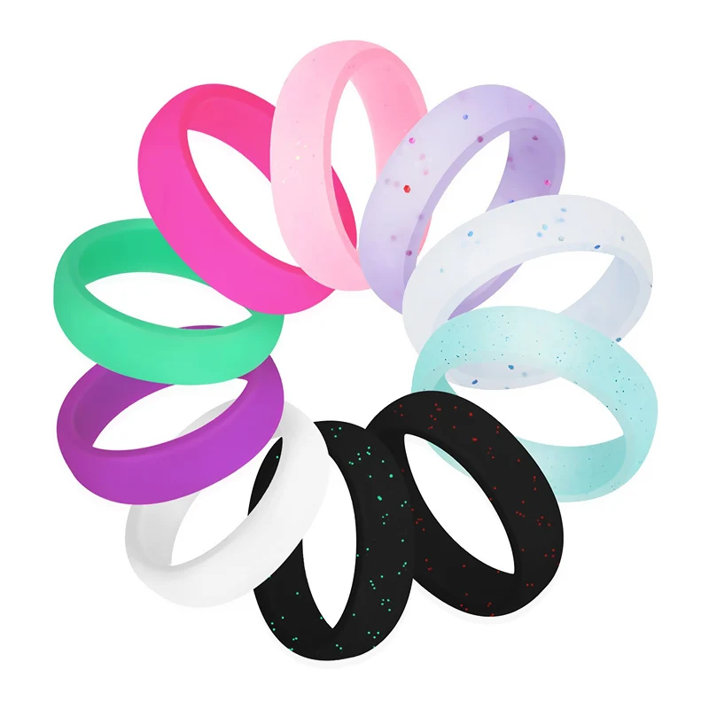 

10 pcs/set Charming Candy Colors Hot Fashion Women Men's Sporty Casual Jewelry Quality Christmas Wedding Bands Accessories CN013