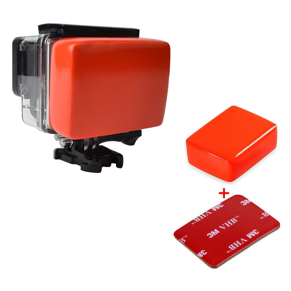 1 шт. плавающая губка с 3M стикером для Go Pro Hero 7 6 5 4 3+ для SJCAM SJ4000 Xiaomi Yi Экшн-камера водонепроницаемый чехол