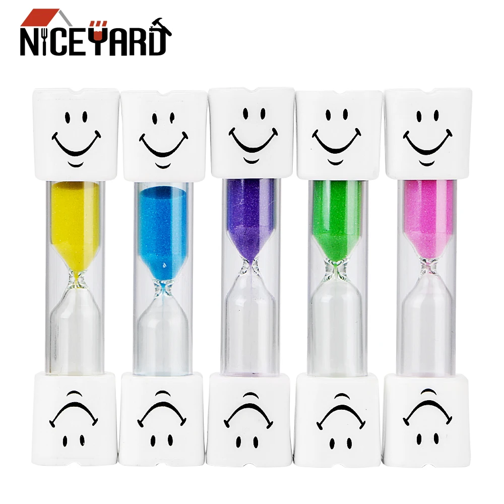

NICEYARD 3 minutes Colorful Hourglass Sandglass Sand Clock Timers Sand Timer 5 Colors to Choose