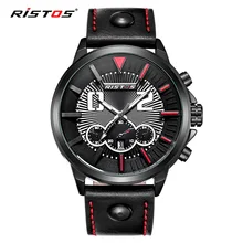 RISTOS High Quality Brand Sports Men Watches Quartz Watch Mens Top Luxury Casual Wristwatches relogios masculino erkek kol saati