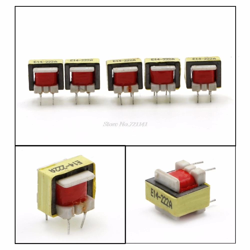 5 шт. 1300: 8 ohm Audio трансформатор EE14 Transformateur POS Transformador инструмент