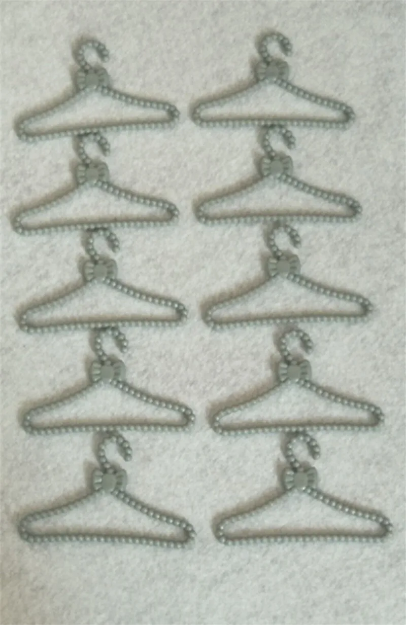 20 Pcs Lot Lovely Gray Red Hangers Mini Cute Wardrobe Dress Coat