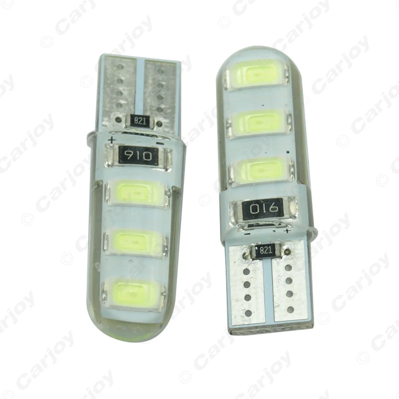 LEEWA 2 шт. автомобиль T10 194 501 W5W 5730 6SMD силиконовый Светодиодный Боковой номерной знак