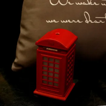 

New British style Telephone Booth Air Humidifier Good Quality USB Mini Diffuser 300ml