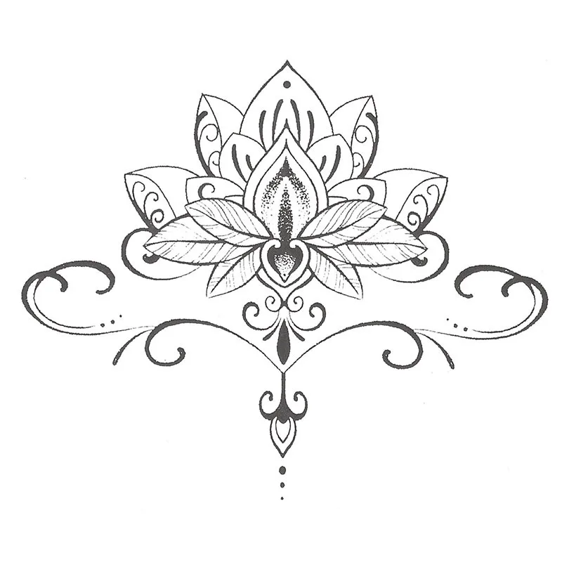 Autocollants De Tatouage Temporaire étanche Mignon Bouddha