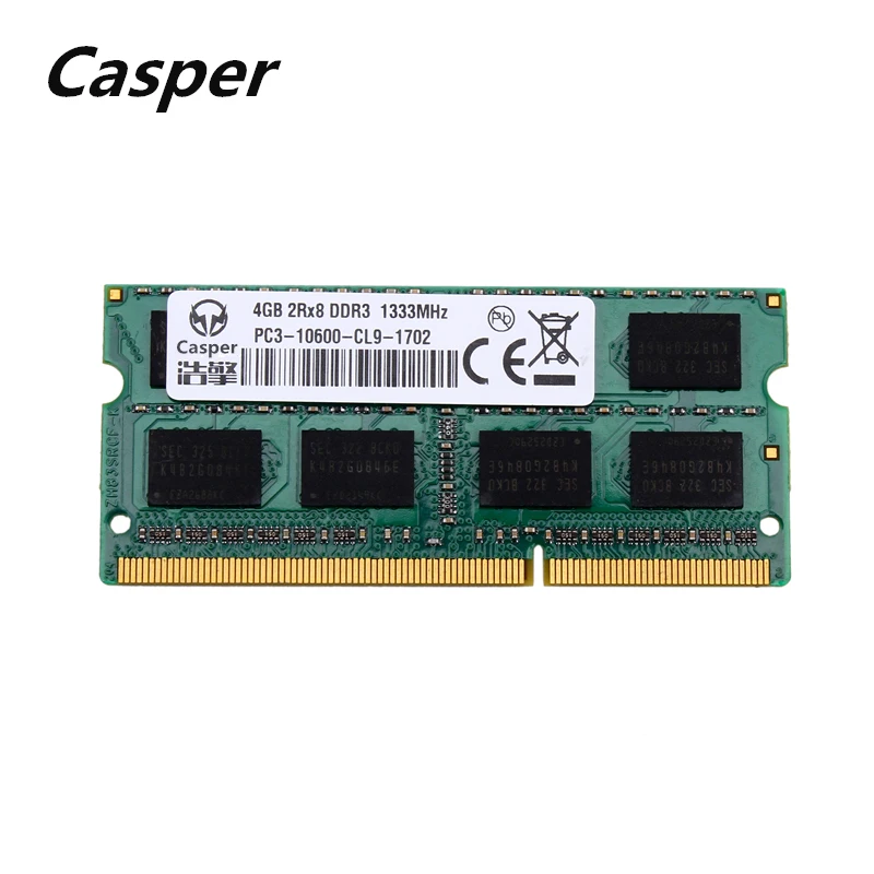 

Casper Notebook Memory Ram Sodimm DDR3 4GB 1600 And 1333 204-Pin 1.5V Laptop SO-DIMM Non-ECC