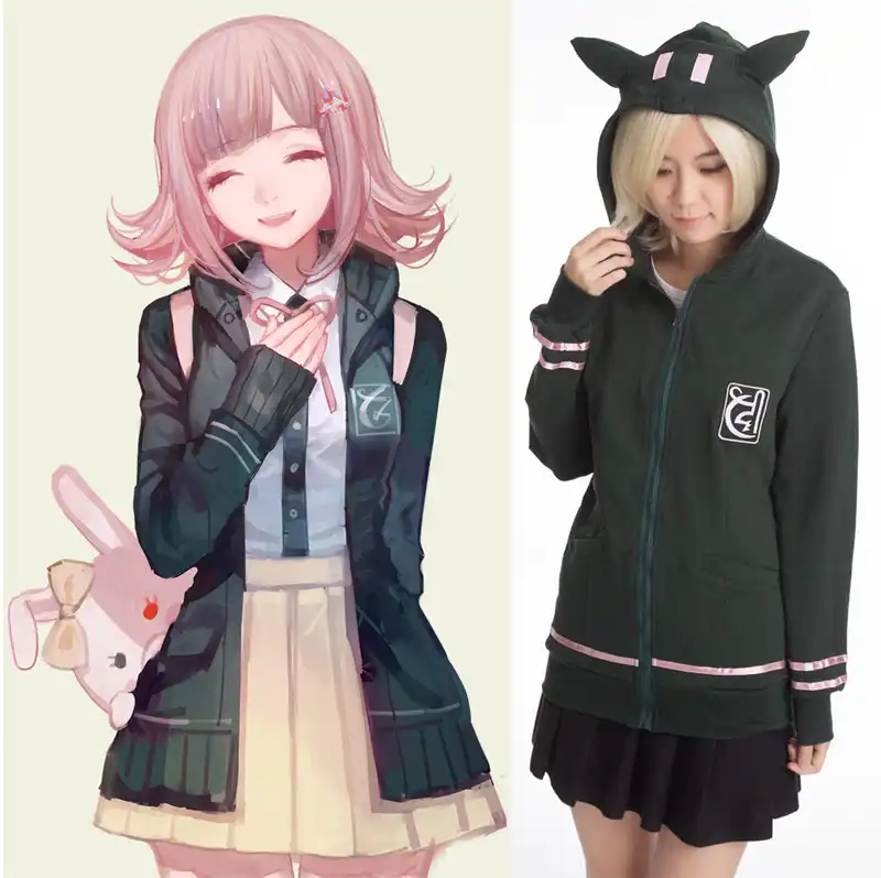 アニメdanganronpa 2ダンガンロンパ 七海千秋コスプレ衣装フード付きパーカー毎日ジャケット Jacket Faux Fur Collar Jacketsjackets Style Aliexpress