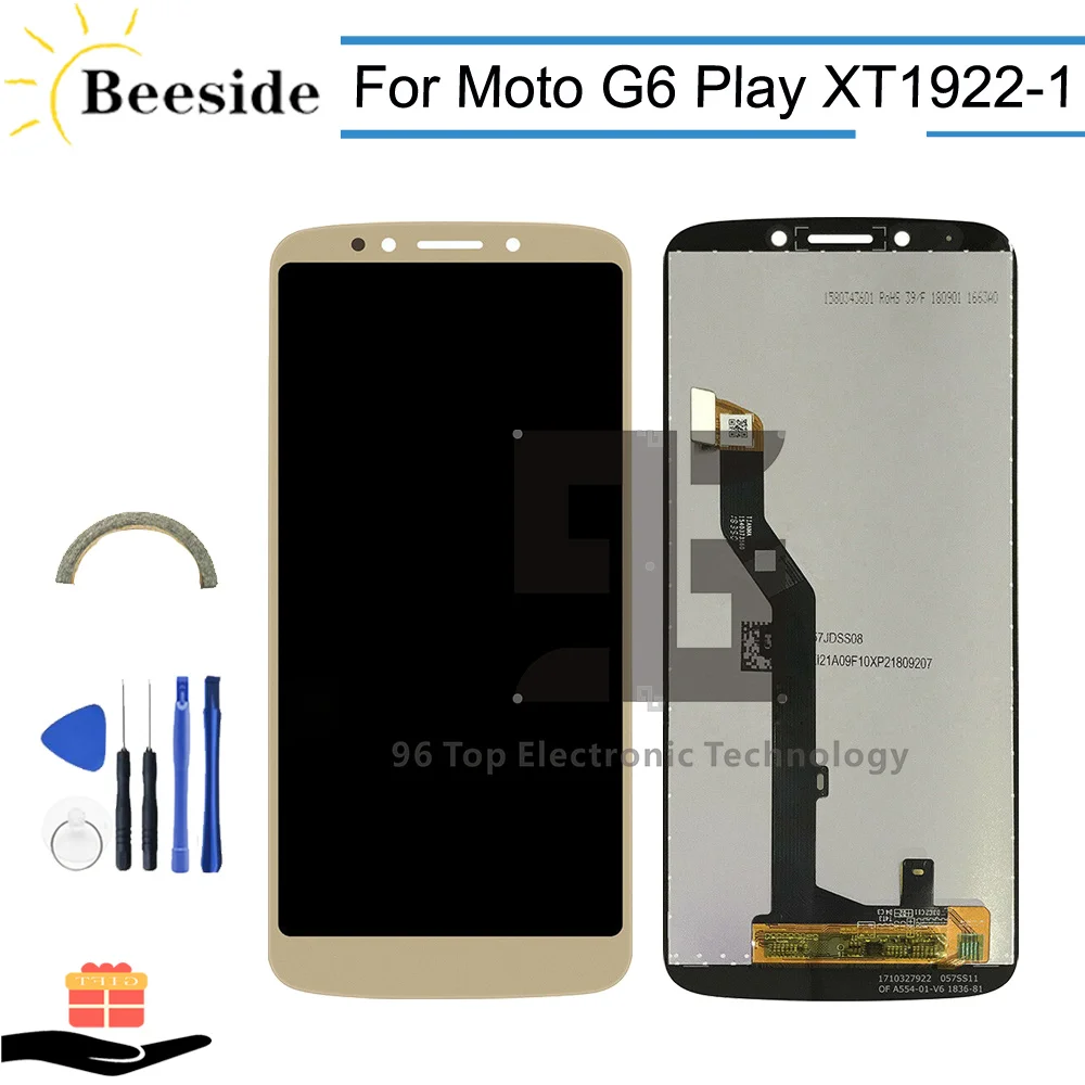 

AA+ Quality LCD 5.7'' For Motorola Moto G6 Play XT1922 LCD Display Touch Screen Digitizer Assembly Replace With Tools