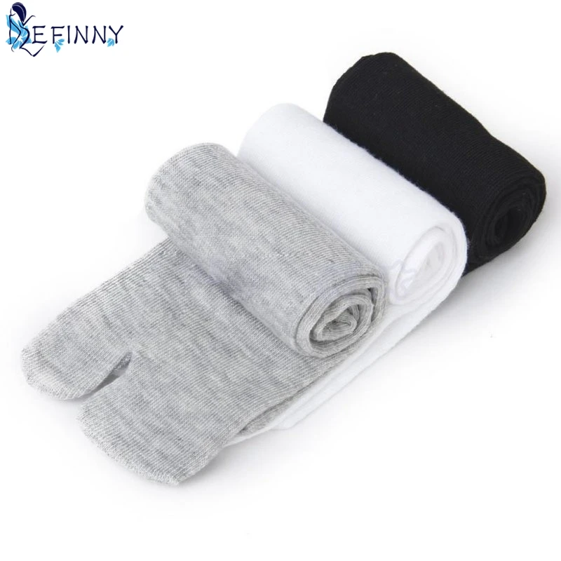 EFINNY 3 пары детских хлопковых утепленных колготок на японские кимоно сандалии, держащиеся на ногах за счет перепонки между большим и указательным пальцами Разделение носок таби ниндзя носки Geta