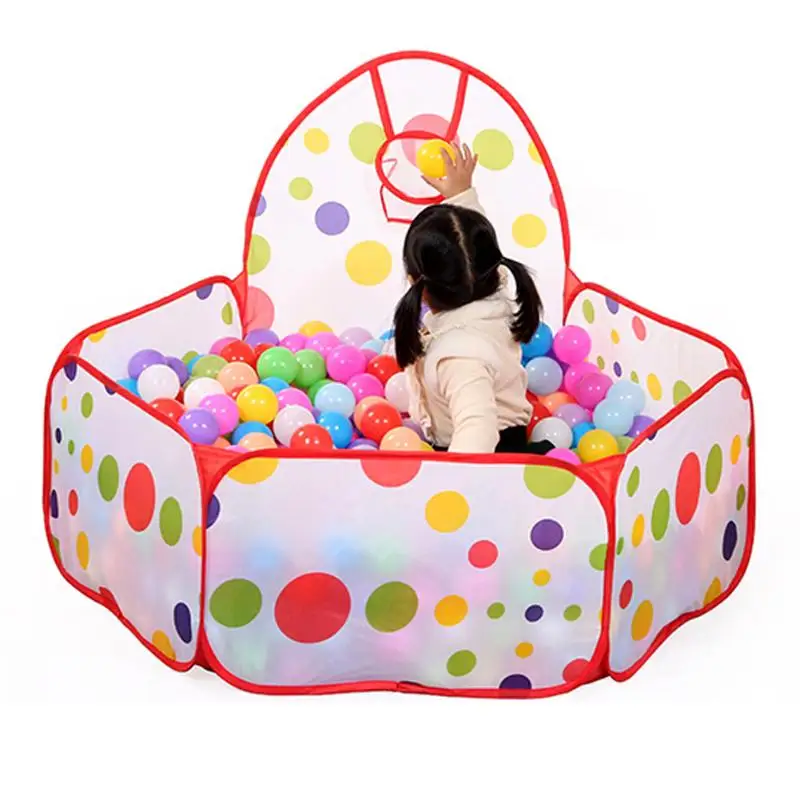 Foldable Children's Toys Tent For Ocean Balls Baby Play Ball Pool With Basket Outdoor Game Tent for Kids Children Ball Pit