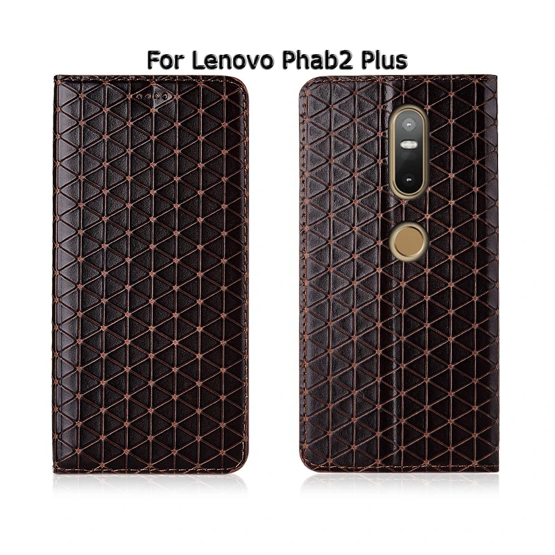 Модный флип-чехол для телефона с подставкой для lenovo Phab 2/Phab2 Plus из натуральной коровьей кожи, дизайнерский чехол для телефона