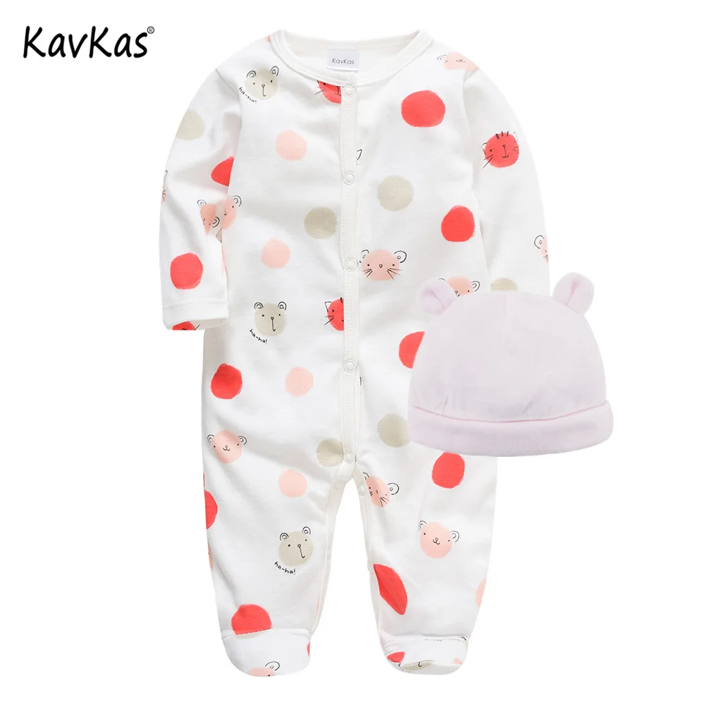 

2018 Christmas Baby Girl Romper Hats Bear Embroidery Kids Newborn Hat Clothes Long Sleeve Infant Hats Baby Boy Jumpsuit Overall