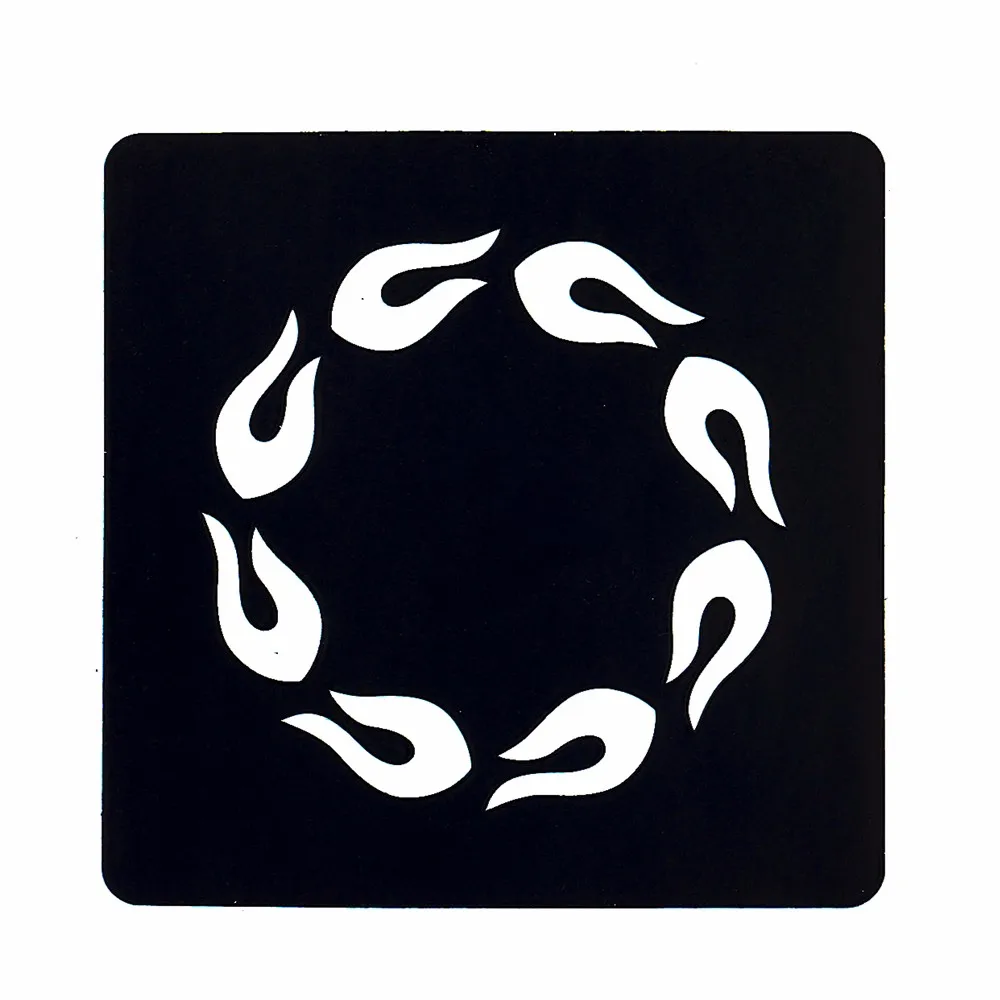 1pc Henna Stencil Fire Ring Picture Sexy Women Body Art Tattoo Template Product Design DIY Drawing Glitter Paint Beach Party G67