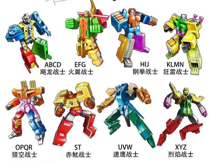 alphabet robot transformer