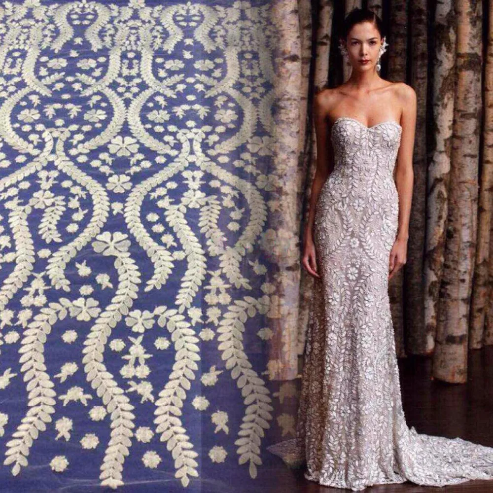 Fashion-design-bridal-lace-fabric-afrain-lace