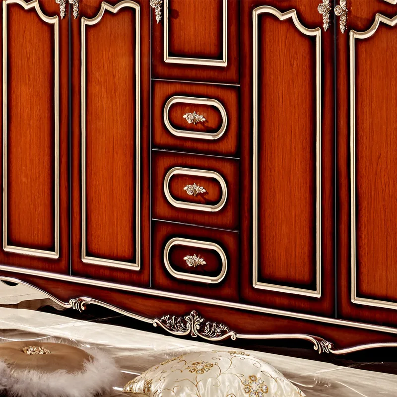 3/5 باب خزانة ملابس خشبية لغرفة النوم الباب تصاميم