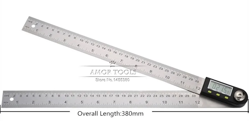 1" /300 мм Цифровой угломер ЖК-весы линейка транспортира Угловые квадратные измерительные инструменты