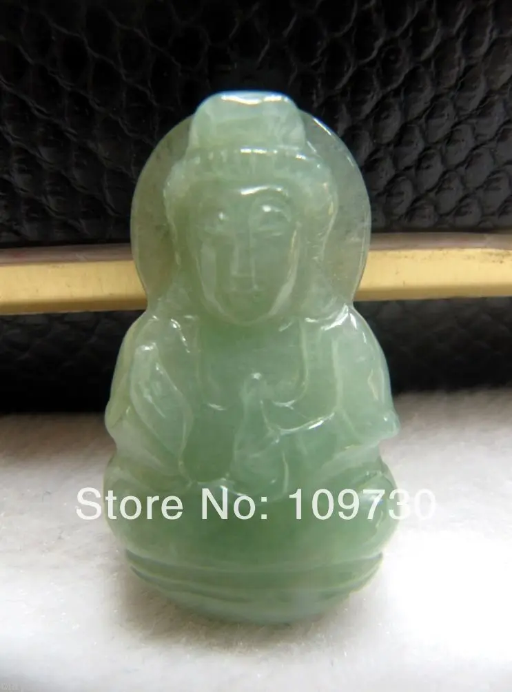 

dh 0040 [A GRADE JADE] 100% NATURAL GREEN JADE /JADEITE KWAN-YIN LUCKY PENDANT[A GRADE JADE