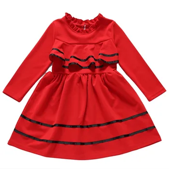 

Girls Dresses Autumn Long Sleeved Party Dress Children Clothes Baby Girl Clothing 4-12Y Kids Dress For Girl Spring Kid Costume