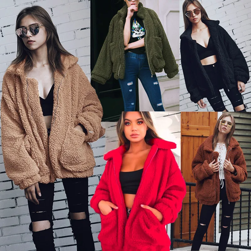SHIBEVER волосатые свитер Для женщин зимний Кардиган женский флис пальто Veste Femme