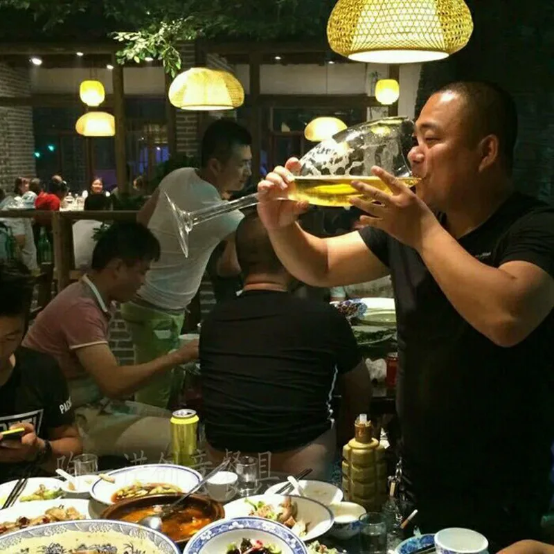 50cm 크리 에이 티브 슈퍼 대형 샴페인 유리 hanap 레드 와인 잔 컵 ktv 대용량 맥주 머그잔 마시는 안경 홈 호텔 장식