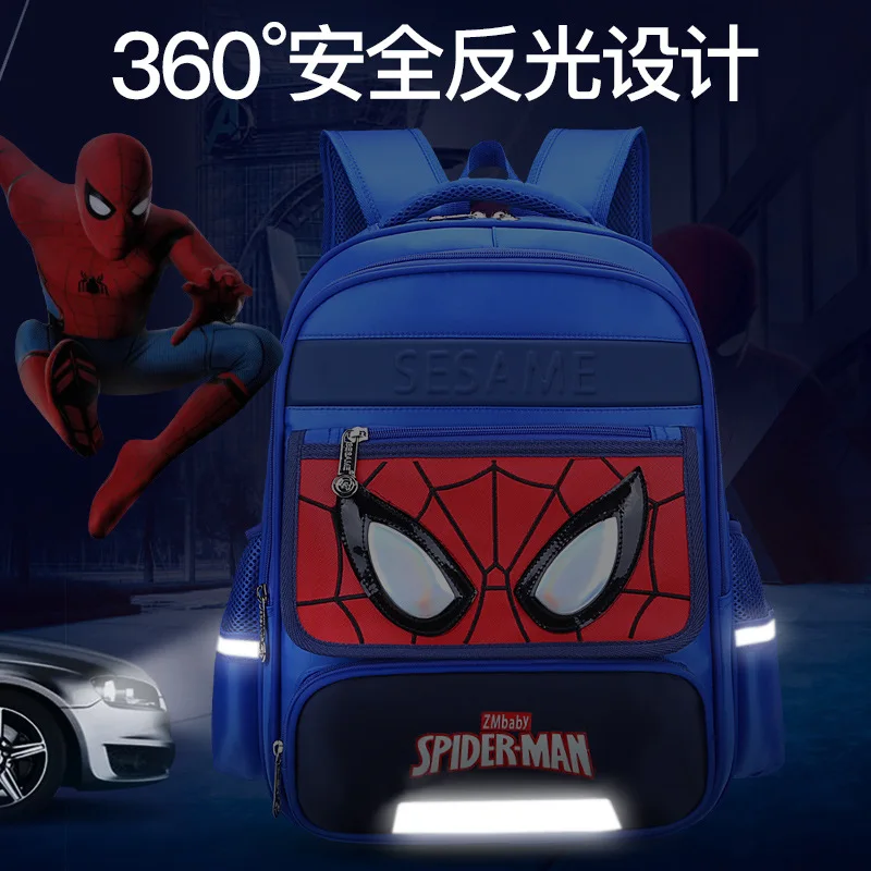 خارقة 3D سبايدرمان تنفس فتاة الصبي الأطفال الحضانة حقيبة مدرسية Bagpack مدرسية قماش الاطفال المراهقين حقيبة ظهر الطالب