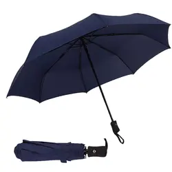 Портативный автоматический зонт полностью автоматический зонт Анти-УФ ВС/дождь Ветрозащитный 3 компактный складной зонт