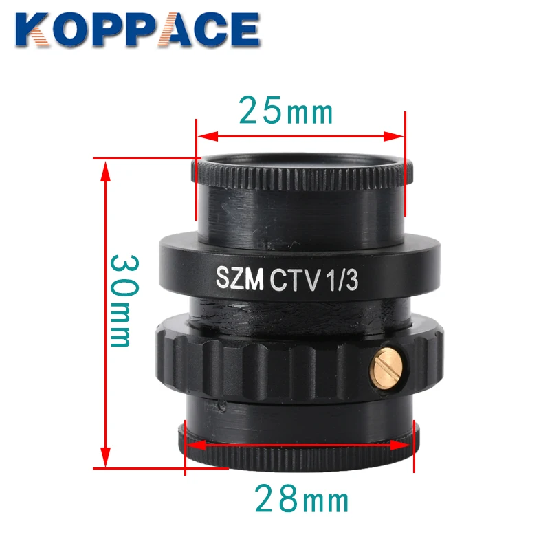 Тринокулярный стереомикроскоп KOPPACE 1/3 CTV C образное крепление интерфейса 25 мм