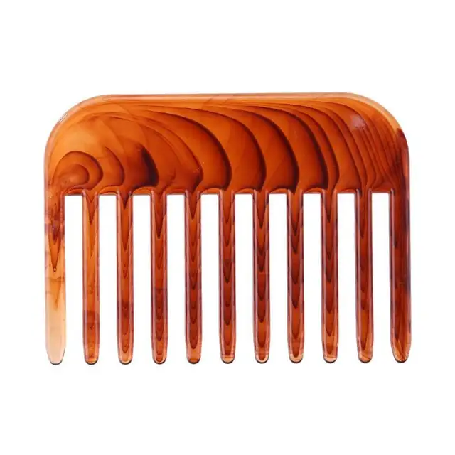 Men Large Tooth Curly Hair Comb Wide Teeth Beard Combs Hairdressing
