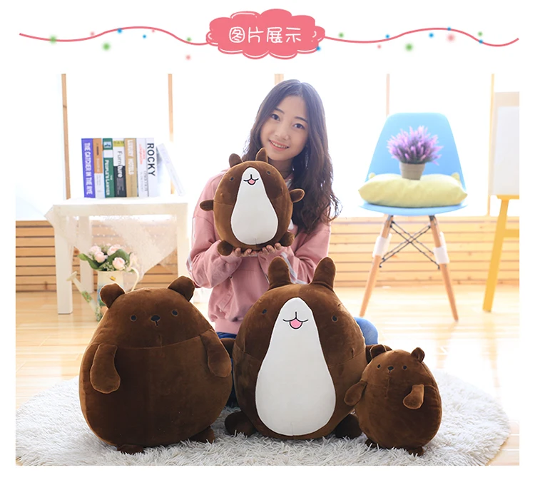 

25cm super cute rabbit molang potatoes bear plush toy doll, female valentines day gifts molang rabbit plush toy teddy bear
