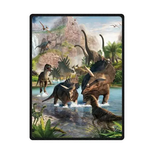 

Memory Home New Design Dinosaur Coral Fleece Fabric Blanket Soft Sofa Bed Travel Blanket 58x80 inch 50X60inch 40X50inch