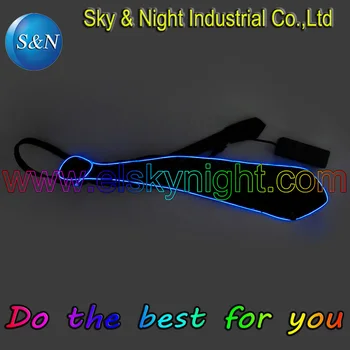 

Blue colour EL Tie Tube Rope Battery Powered Flexible Neon Light Car Party Wedding party cosplay With Controller Free Shipping
