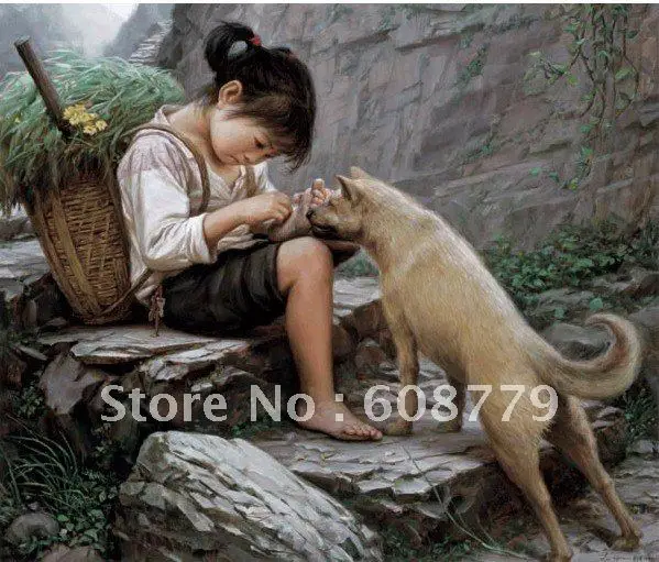 

Free Shipping handpainted chinese girl paintings