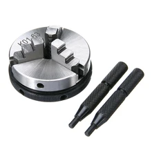 1pc 63mm 3 Jaw Chuck 2.5 inch Mini Metal Lathe Chucks with 2pcs Lock Rods For Metalworking Machine Accessories Tool