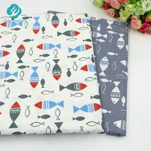 Новинка 50 см* 160 см рыба хлопок ткань для лоскутного одеяла подушки лоскутное Telas швейная ткань Текстиль для детского постельного белья