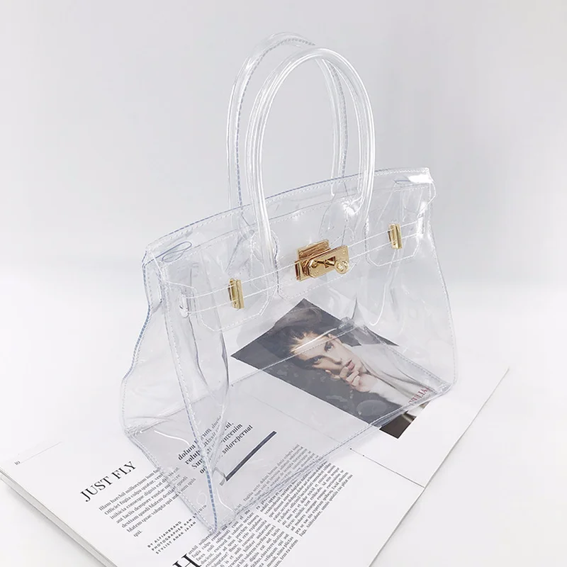 Transparent Sack Summer Beach Mini Flap Women Elegent Handbags Luxury