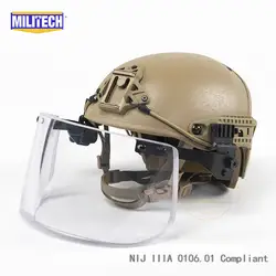 Койот коричневый CB Airframe CP Air рамки вентилируемый NIJ IIIA 3A Пуленепробиваемый Шлем Комплект козырька Дело баллистических забрало шлема