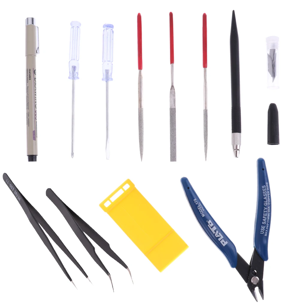 Set/11pcs Modeler Basic Tools Craft Car Model Tool Set for Gundam Model