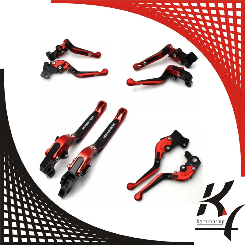 

CNC Adjustable Foldable Extendable Motorcycle Brake Clutch Levers For DUCATI MONSTER 821 796 1200S 1200R 696