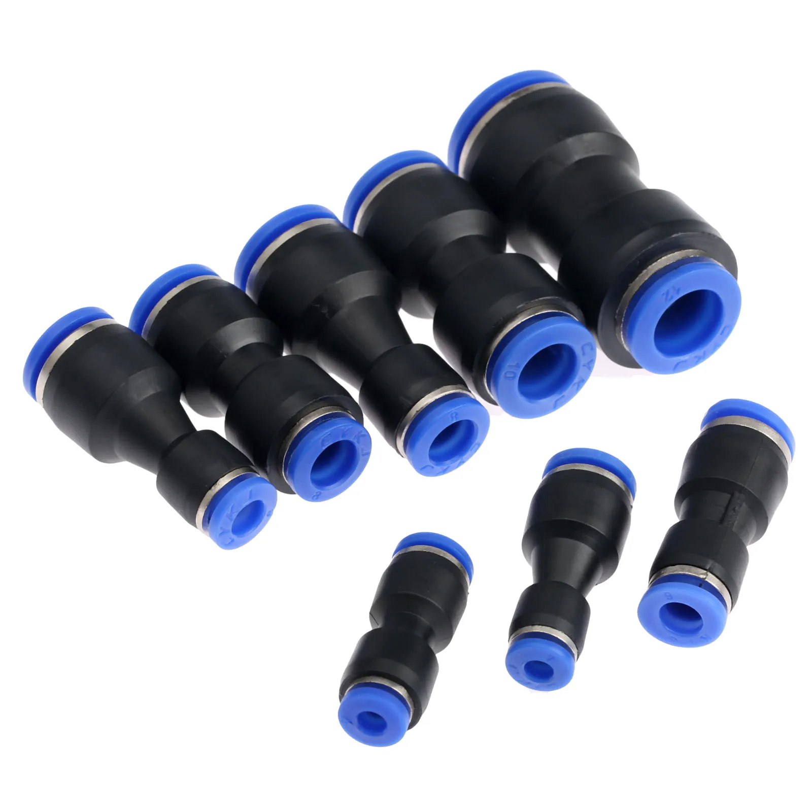 Color: 8mm to 4mm KTS 5Pcs Pneumatic Fittings Push in Straight Reducer Connectors for Air Vacuum Water Hose Plastic Pneumatic Parts Color: 8mm to 4mm KTS 5Pcs Pneumatic Fittings Push in Straight Reducer Connectors for Air Vacuum Water Hose Plastic Pneumatic Parts