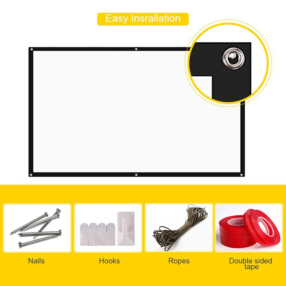 100 Inch Simple Projection Screen-10