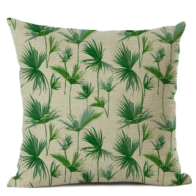 رمي وسادة مصنع غطاء الوسادة زهرة مصنع مكتب قطني وسادة وسادة أريكة كيس وسادة غطاء لغرفة المعيشة الديكور