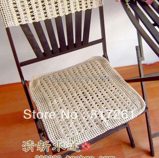 Free shipping cotton crochet lace chair cushion for chair back sleeve
