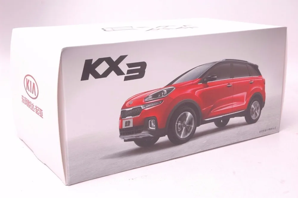 1:18 литая под давлением модель для Kia KX3 синий внедорожник сплав игрушечный автомобиль миниатюрная Коллекция подарков