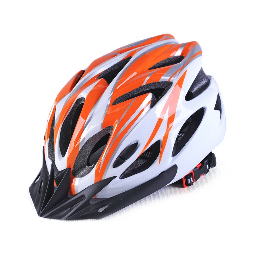 Велосипедный шлем дорожный велосипед Интегрированный для мужчин и женщин велосипедный шлем - Цвет: Orange White