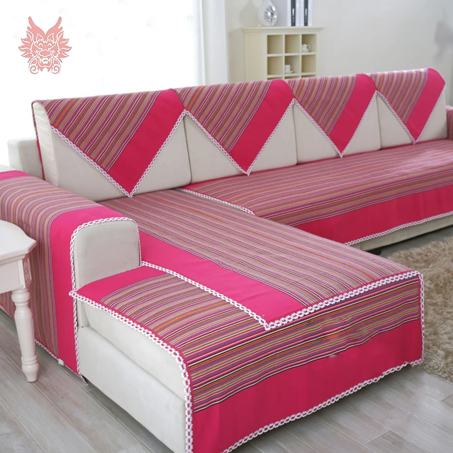 Buy Modern style high grade multi striped 100 pure