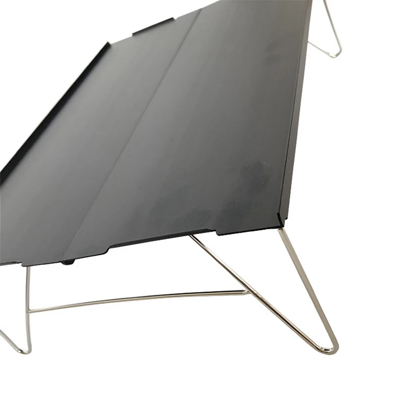 Для Пикника Мини легкая прочная мебель для кемпинга портативный для пеших прогулок на улице один стол алюминиевая пластина складной стол барбекю