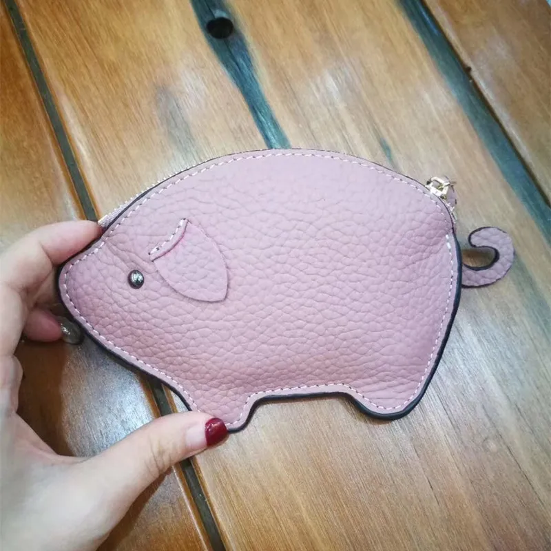 

2019 Sexually Designed Female Animal Leather Wallet Pure Color Cartoon Personality Wallet Handbag Envelope Mini Wallet Clutch